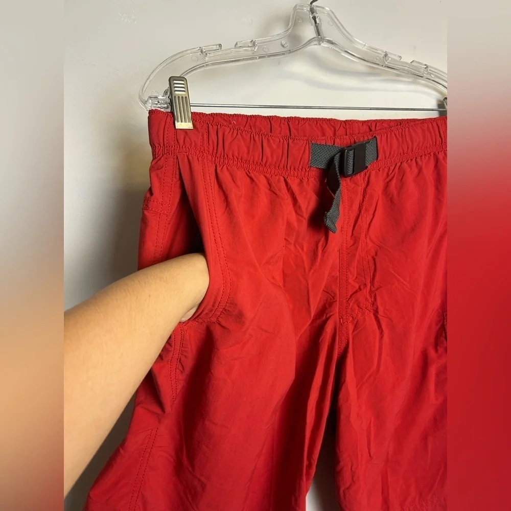 Columbia Omni Shade Sun Protection Men S Red Outdoor Hiking Trail Shorts Belt